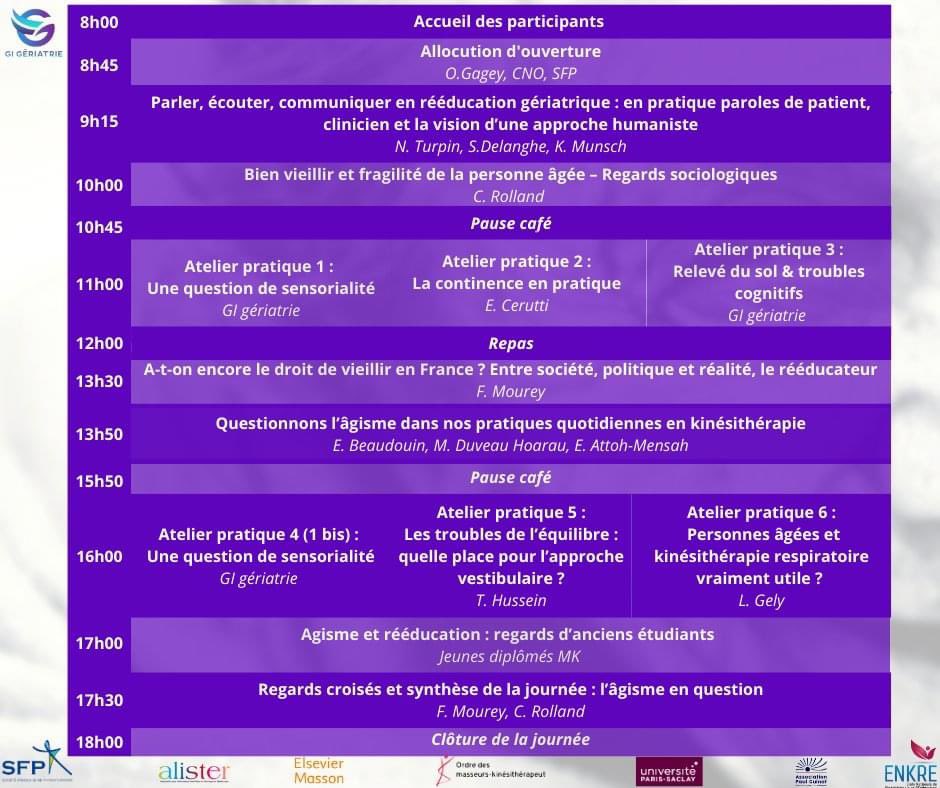 🧐Intéressé par la kiné &amp; les personnes âgées ?
🎉 On t’as concocté un programme avec des intervenants bien sympas 🙈
📅 Ça aura lieu le 5/10/24 à Paris ! 
➡️ Inscris toi vite ici : sfphysio.fr/agenda/kinesit…