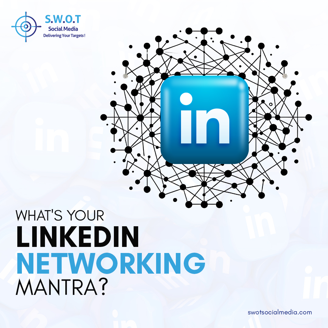 SWOTSocialMedia's tweet image. Strong networking mantra is key!

Share your networking strategy. Fascinated by &quot;Team Quality&quot; focusing on a few deep connections, or &quot;Team Go-Getter&quot; aiming for a wider network?

#linkedInnetworking #socialmediamantras #buildingconnections #professionalgrowth #linkedincommunity