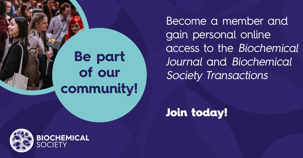 BiochemSoc's tweet photo. Thinking about Biochemical Society membership? Among our many benefits, membership provides you with personal online access to cutting-edge research and reviews from our journals @Biochem_Journal and #BiochemSocTrans – so join today! https://t.co/CqRRDeHugu