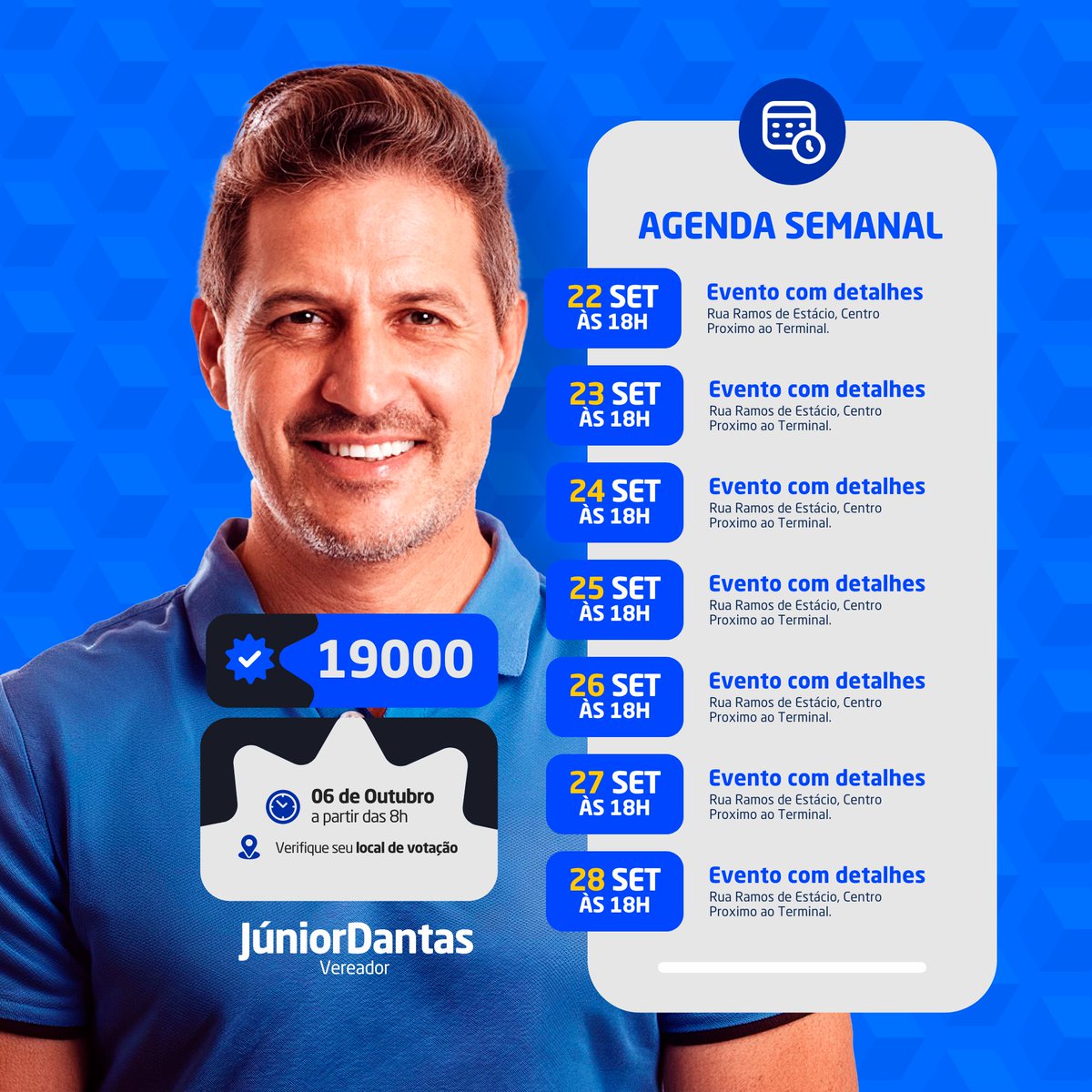 Material novo lançado! 
Pack de Posts Editáveis com foco nas campanhas de Marketing Eleitoral em 2024. 💻✍️🚀

➡️ Confira o material completo clicando no link abaixo:

behance.net/gallery/204867…