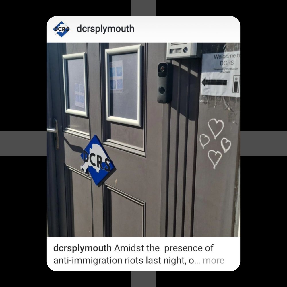 On behalf of the #VCSE sector in #Cornwall &amp; IoS, we collectively condemn the racist intolerance, hatred and violence we’ve seen erupting across the UK including in neighbouring Plymouth. 

Read the full statement via link in bio. 
#HateFreeCornwall