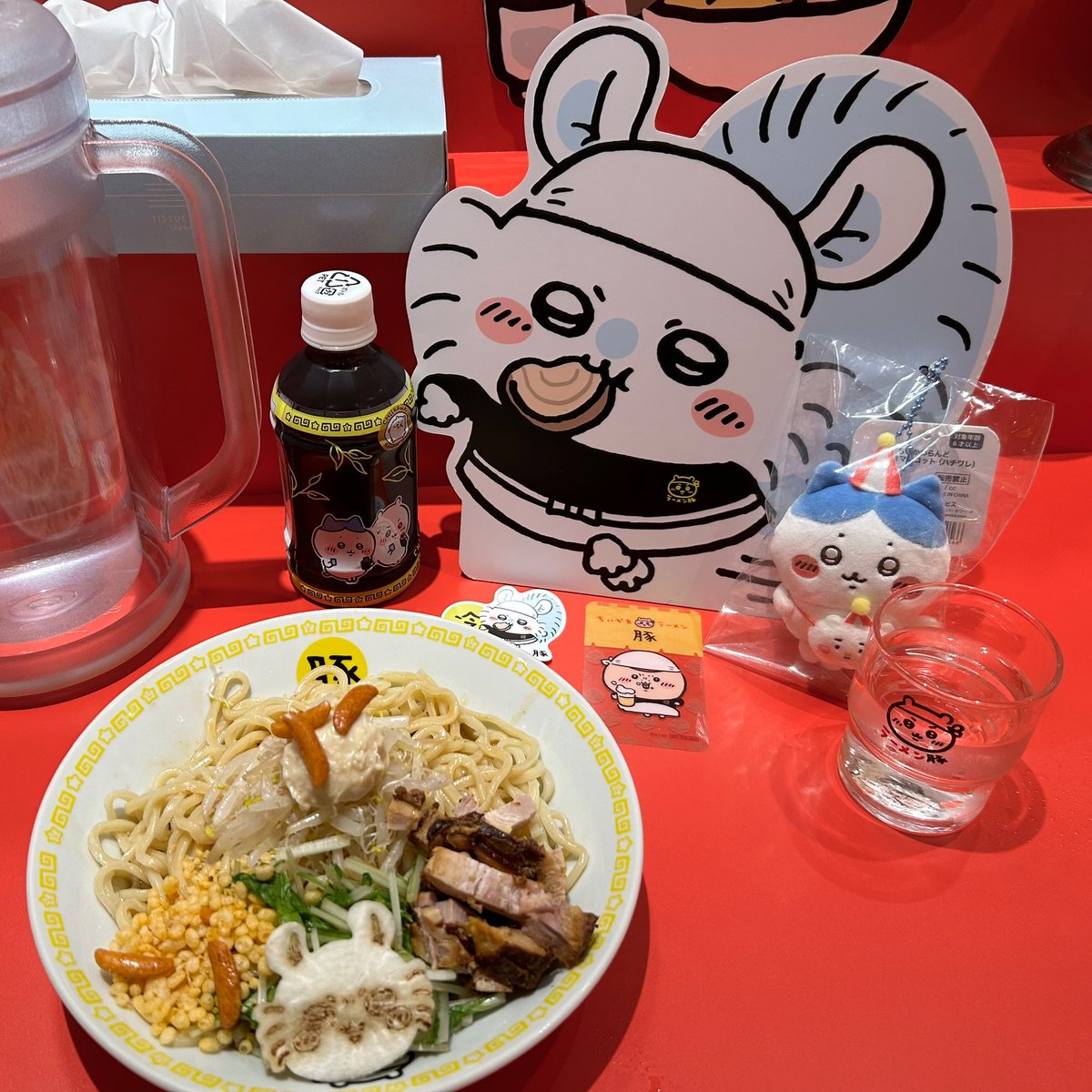 ktb_wh's tweet photo. 2回目のちいかわラーメン豚！
冷やし中華も美味しかった🤤 https://t.co/OtTsd6oDAQ