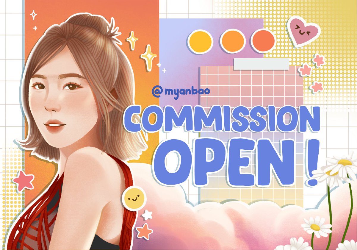 myanbao's tweet photo. OPEN COMMISSION 🌻
[RTs and likes are much appreciated]

Hi, hi! My commissions are open for local 🇮🇩 and international 🌏

Check out the details below,
Feel free to DM me for further inquiries! 🫶

#opencommissions #artcommissions #artidn #zonakaryaid #artistindonesia https://t.co/M2IDnAXqFa