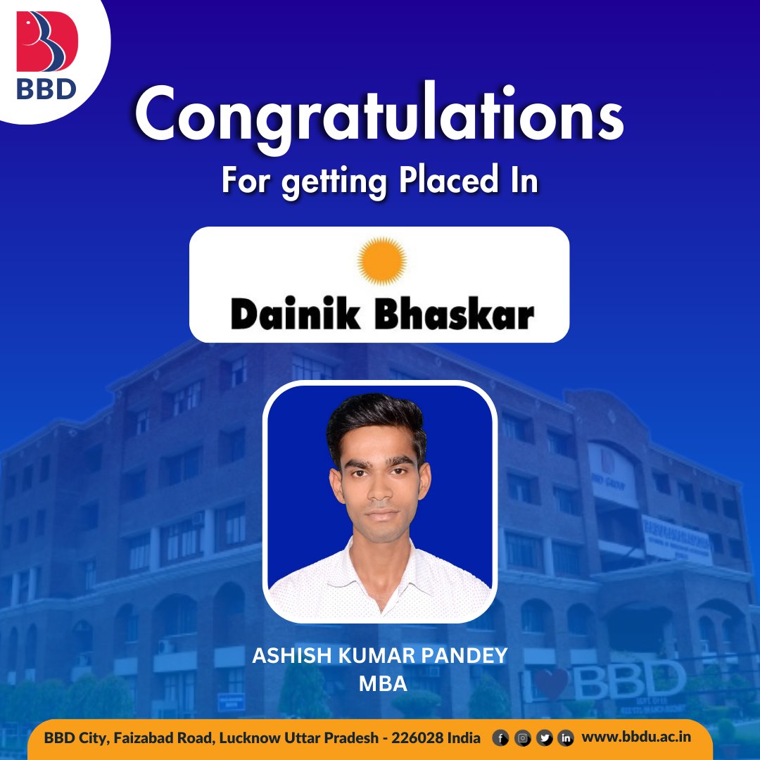 BBD_UNIVERSITY's tweet image. May you always fly high in life and achieve all your dreams. All the Best! #statixelectric #Placement2024 #wearefutureready #campusplacement #bbdgroup #lifeatbbd #bbduniversity