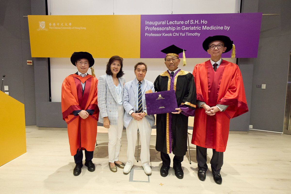 CUHKMedicine's tweet image. Professor Timothy KWOK, from the Department of Medicine and Therapeutics at @CUHKMedicine, was recently awarded the "S.H. Ho Professorship in Geriatric Medicine" in recognition of his significant contributions and achievements in #geriatricmedicine.