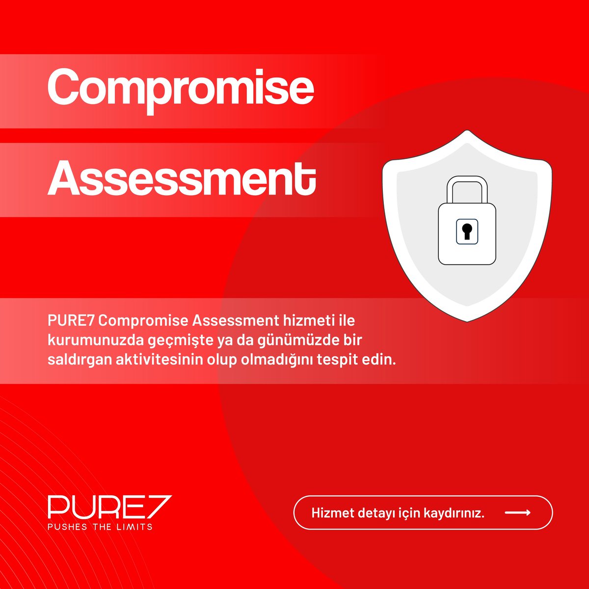 Pure7Team's tweet image. 🔴 PURE7 Compromise Assessment Hizmeti ile kurumunuzda geçmişte ya da günümüzde bir saldırgan aktivitesinin olup olmadığını tespit

✉️ Örnek Rapor için: info[at]pure7.com.tr
👉 Konu Başlığı: Compromise Assessment – Kurum Adı

#CompromiseAssessment #PURE7