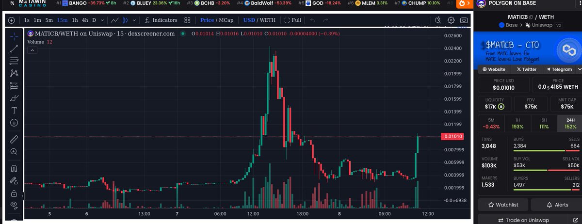 Matic on Base tweet media