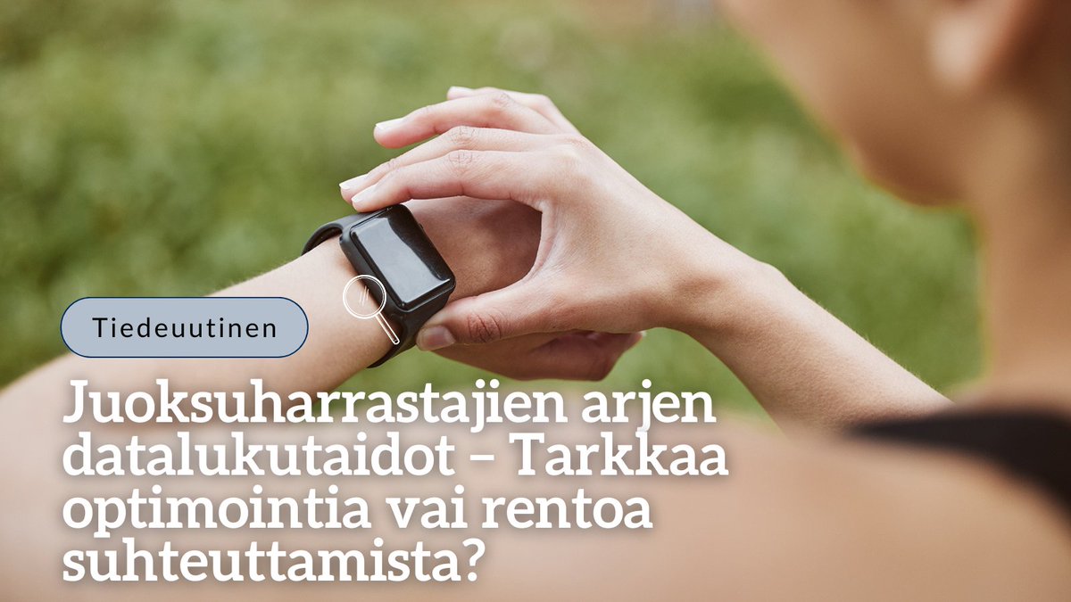 University of Jyväskylä (@uniofjyvaskyla) on Twitter photo Lukutaitotutkijat @LauriPalsa ja <a href="/MertalaPekka/">Pekka Mertala (@pekkamertala@mas.to)</a> valaisevat suomalaisten juoksuharrastajien arkipäiväisiä datalukutaitoja. 🏃 Tutkimuksessa selvisi, että juoksijat esimerkiksi peilaavat teknologista informaatiota oman kehon antamiin viesteihin. Lue lisää 👉 r.jyu.fi/FBP Lukutaitotutkijat @LauriPalsa ja <a href="/MertalaPekka/">Pekka Mertala (@pekkamertala@mas.to)</a> valaisevat suomalaisten juoksuharrastajien arkipäiväisiä datalukutaitoja. 🏃 Tutkimuksessa selvisi, että juoksijat esimerkiksi peilaavat teknologista informaatiota oman kehon antamiin viesteihin. Lue lisää 👉 r.jyu.fi/FBP