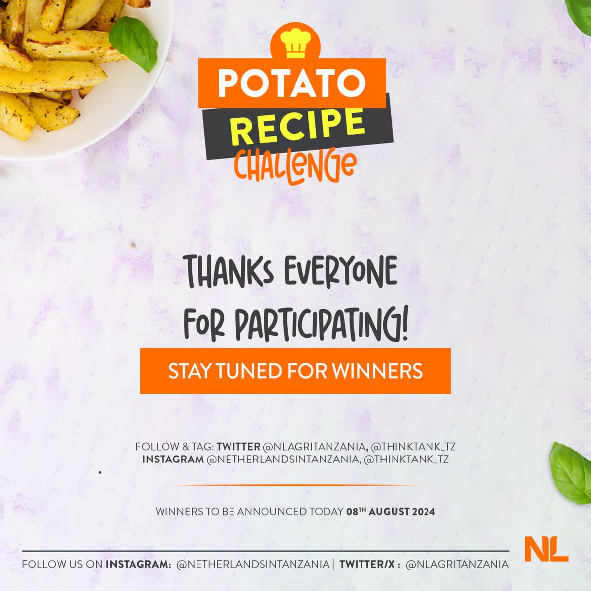 Mchuano wa shindano la mapishi ya viazi mviringo ulikuwa mkali sana! Asante kwa wote walioshiriki! Kaa tayari kupokea washindi wa #shindanolamapishi fuatilia zaidi kupitia
<a href="/NLAgriTanzania/">NLAgriTanzania</a> 
#shindanolamapishi