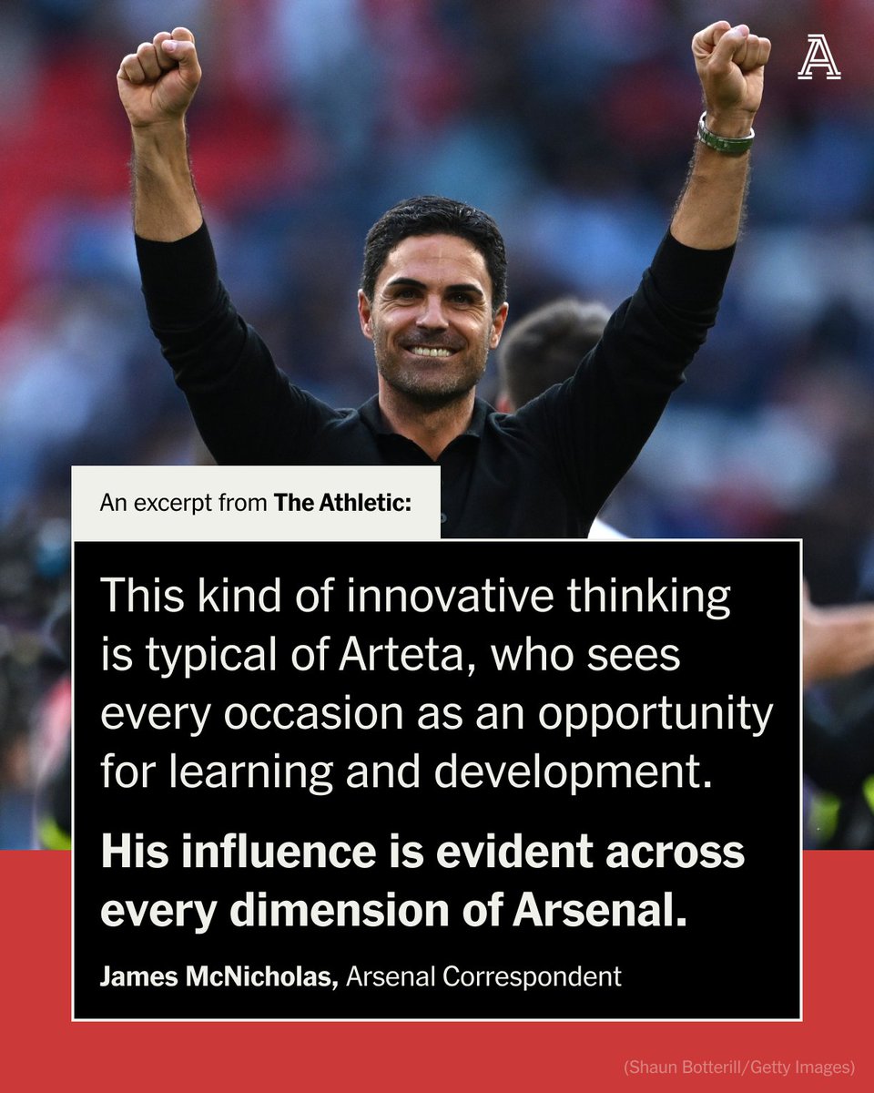 TheAthleticFC's tweet image. At a dinner with his players, Arsenal manager Mikel Arteta secretly hired a team of professional pickpockets. 

The sleight-of-hand artists were tasked with going round the tables, pinching phones and wallets from an unwitting first-team squad.

At the end of the meal, Arteta…