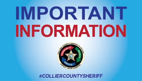 Temporary Non-Emergency Number : 239-455- 3121. 

CCSO is currently experiencing some issues with our non-emergency line. Please use this temporary phone number as an alternative way to reach our non-emergency line: 239-455-3121. 

9-1-1 is fully operational.