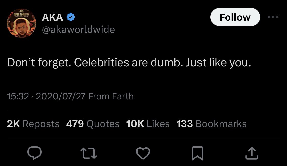 Kiernan left a tweet for every situation, including a case where celebrities defend something without evidence… 

#HomeAffairs #ChidimmaAdetshina #chidima #MissSA2024