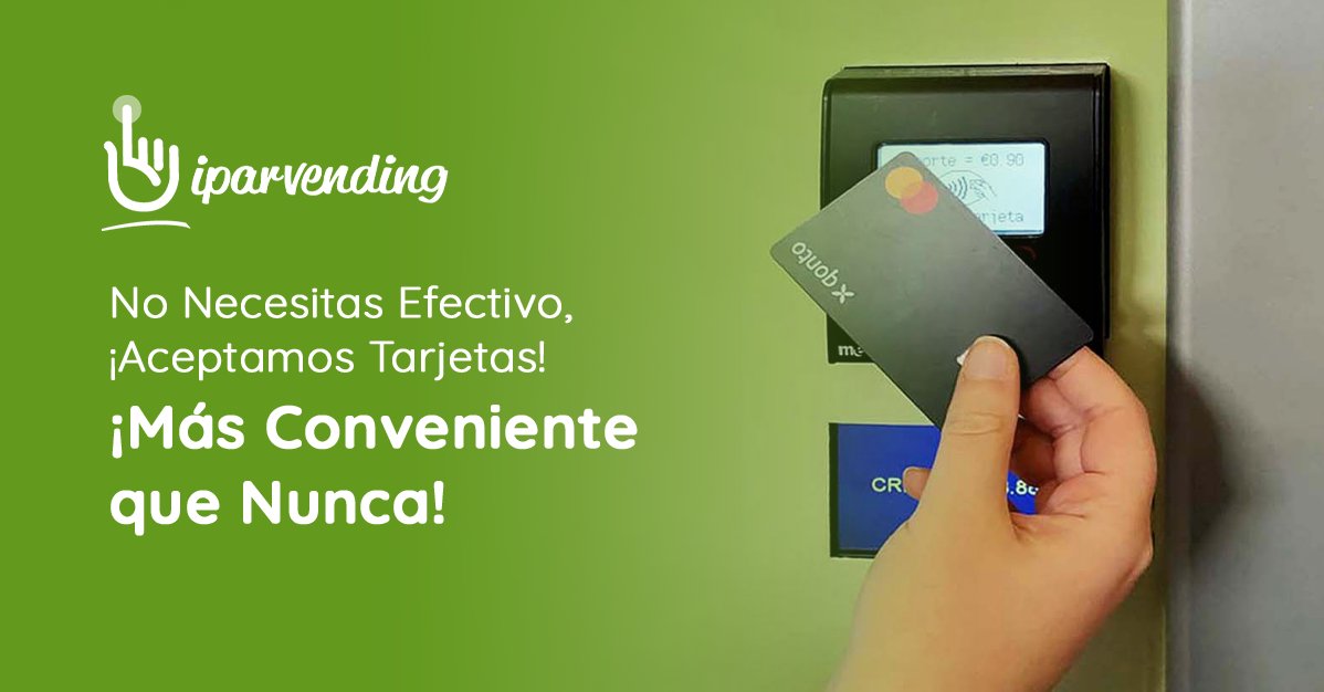 Iparvending's tweet photo. Seguro que te ha pasado, querer comprar algo de tu vending y no tener efectivo 🧐
¡En #Iparvending aceptamos tarjetas 💳! 
No te quedes sin tus productos favoritos. Disfruta de snacks, comidas y bebidas de las mejores marcas.

#Iparvending #Easyvending https://t.co/RXocanYxeK