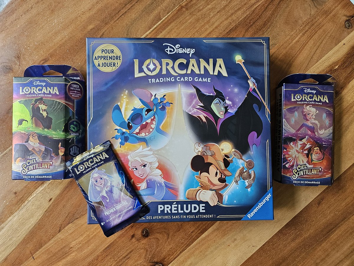 LorcanaFr's tweet image. 🔥Ciel scintillant j -1🔥

La sortie est demain, et bonne surprise dans la boite aux lettres un colis de @Ravensburgerfr pour fêter ça de la meilleure manière.

Merci à ravensburger et ses équipes🙏
On vous présente tout ça plus en détails très bientôt 👌

#set5 #release #prélude