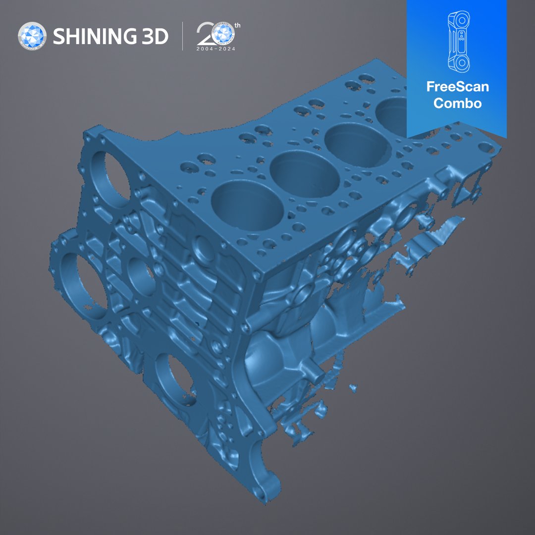 Shining3D's tweet image. 🔍 Check out the cylinder block scanned with our FreeScan Combo
-
💡 This ultra-compact scanner excels in deep hole scanning—just like you can see in the pictures.
-
📊 Data: hubs.ly/Q02KxJyn0
-
#3DScanning #FreeScanCombo #HighQuality #Metrology
