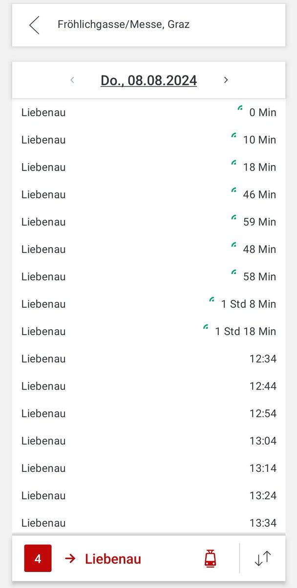SeverinKann's tweet photo. Wenns in #Graz bei der Tramway eine Störung gibt, erfährt man das nur zufällig und indirekt, wenn die Apps völlig absurde Angaben raushauen. Oder im Verkehrsfunk auf Radio Steiermark. Nicht jedoch direkt von den #GrazLinien, weder in der App noch sonstwo 😟
#fail https://t.co/0m57UVEjq7