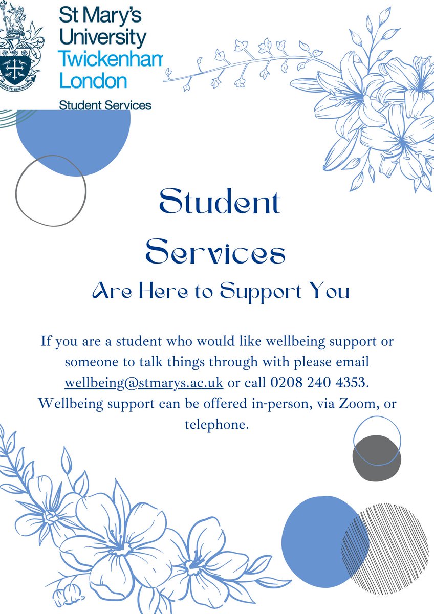 St Mary's Student Services tweet media