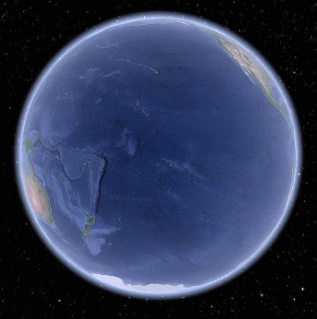 EricLagadec's tweet photo. L'océan Pacifique est vraiment immense!

© Google earth https://t.co/coppoOTN2e