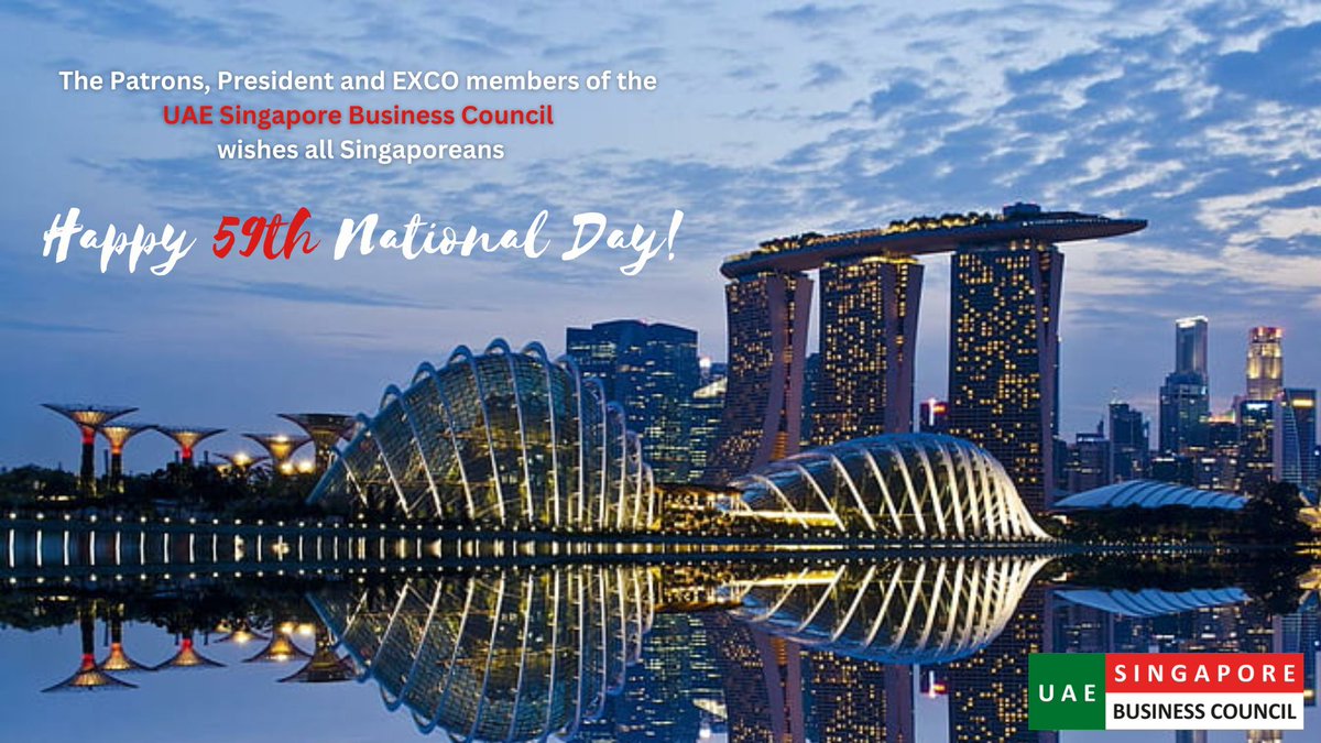 Happy 59th National Day, Singapore! Here's to many more years of growth and success together!🇸🇬🎆