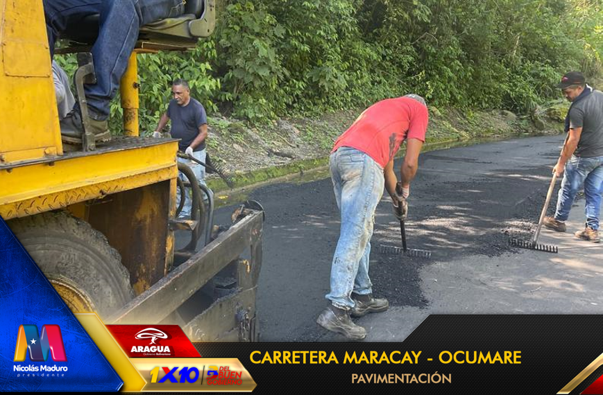 viasdearaguas's tweet photo. 📸🚧Seguimos realizando acciones necesarias con el 1x10 del buen gobierno, pavimentación de la Carretera #Maracay #Ocumare con la aplicación de 120 toneladas.
#PuebloSonrienteYEnPaz 🇻🇪
El progreso vial es el progreso de todos.
@NicolasMaduro @Soykarinacarpio @VTVcanal8 @_Vpsops https://t.co/GhAN2p44RB