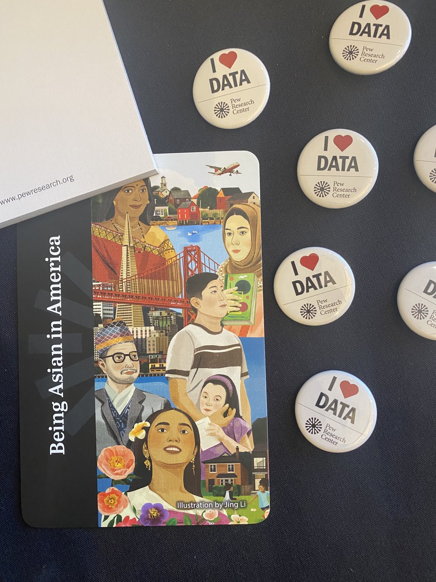 Pew Research Race and Ethnicity (@pewidentity) on Twitter photo Good morning #AAJA24 <a href="/aaja/">Asian American Journalists Association est. 1981</a> conference attendees! You can find us at the Pew Research Center Lounge on Floor 4 from 9am-4pm today to chat with our experts about our Asian American research portfolio, enjoy a coffee/tea, and snag some sweet data-themed swag! Good morning #AAJA24 <a href="/aaja/">Asian American Journalists Association est. 1981</a> conference attendees! You can find us at the Pew Research Center Lounge on Floor 4 from 9am-4pm today to chat with our experts about our Asian American research portfolio, enjoy a coffee/tea, and snag some sweet data-themed swag!