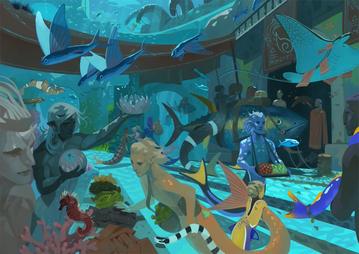 My part for Mermaid zine I made in May :3