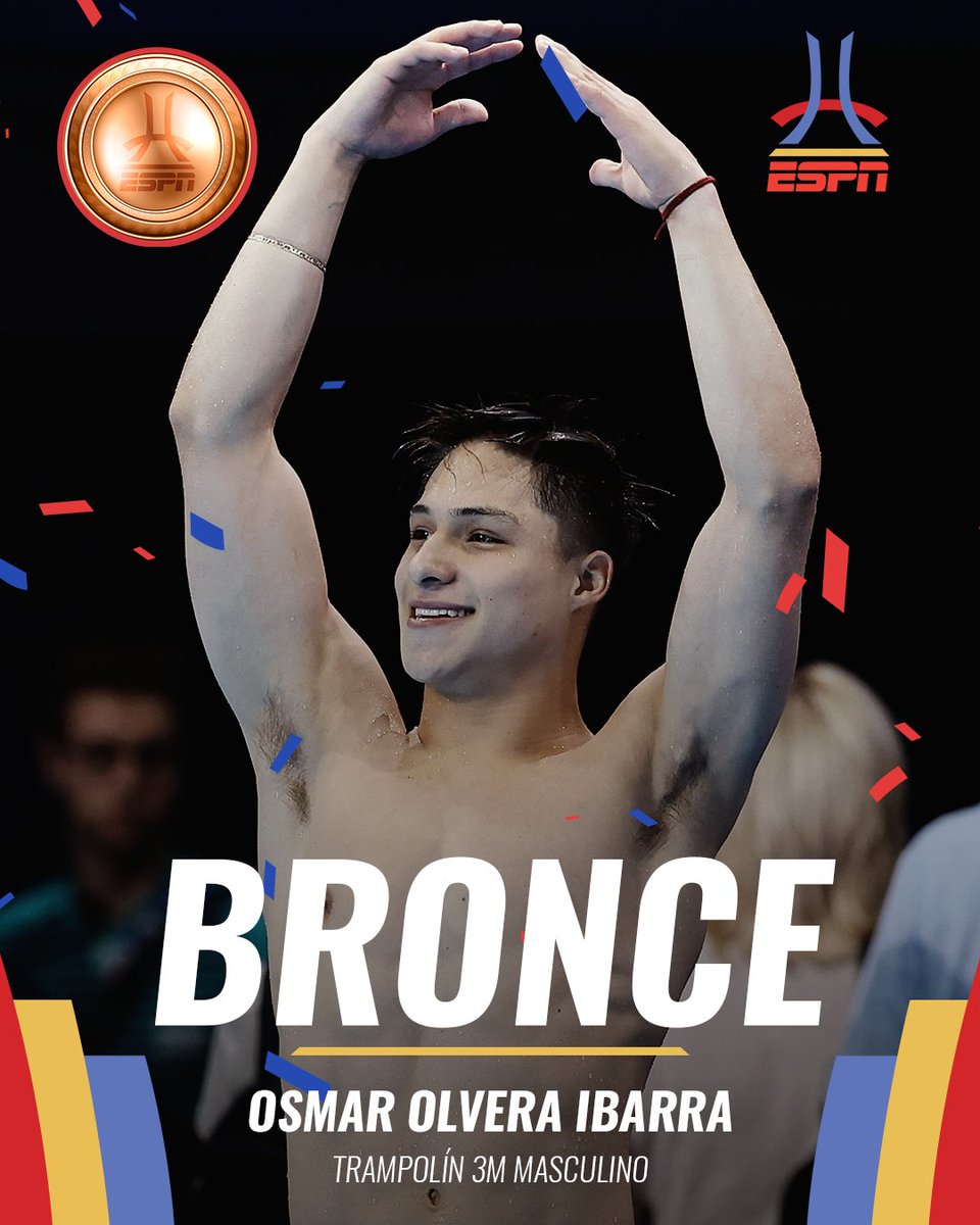ESPNmx's tweet photo. 🥉 ¡Osmar Olvera es BRONCE! 🥉

Espectacular competencia del mexicano y se sube al podio por segunda ocasión en #Paris2024 

Sexto hombre mexicano en ser multimedallista en los mismos Juegos Olímpicos https://t.co/N1DiqJgwim