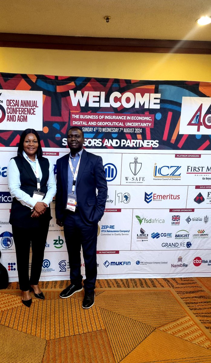 InsureKIZ's tweet photo. We are proud to have participated in the 46th OESAI Annual Conference at Victoria Falls, where we engaged in critical discussions on navigating the complexities of the insurance industry in today's uncertain economic, digital, and geopolitical landscape.
#OESAI2024 https://t.co/tWynd2Y8Uf