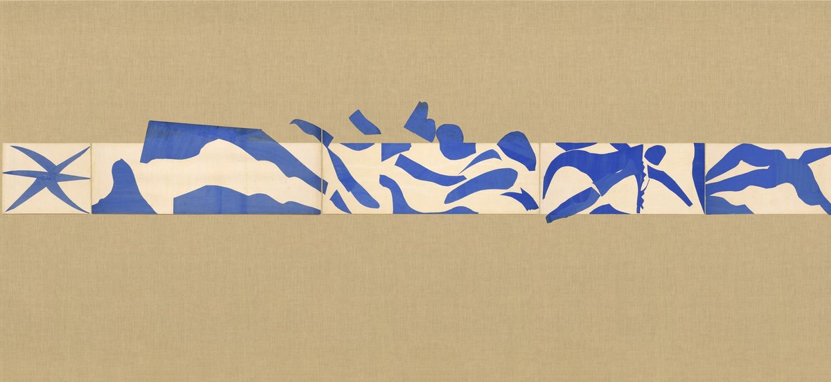 artistmatisse's tweet image. The Swimming Pool, Maquette for ceramic (realized 1999 and 2005), Nice-Cimiez, Hôtel Régina, late summer 1952