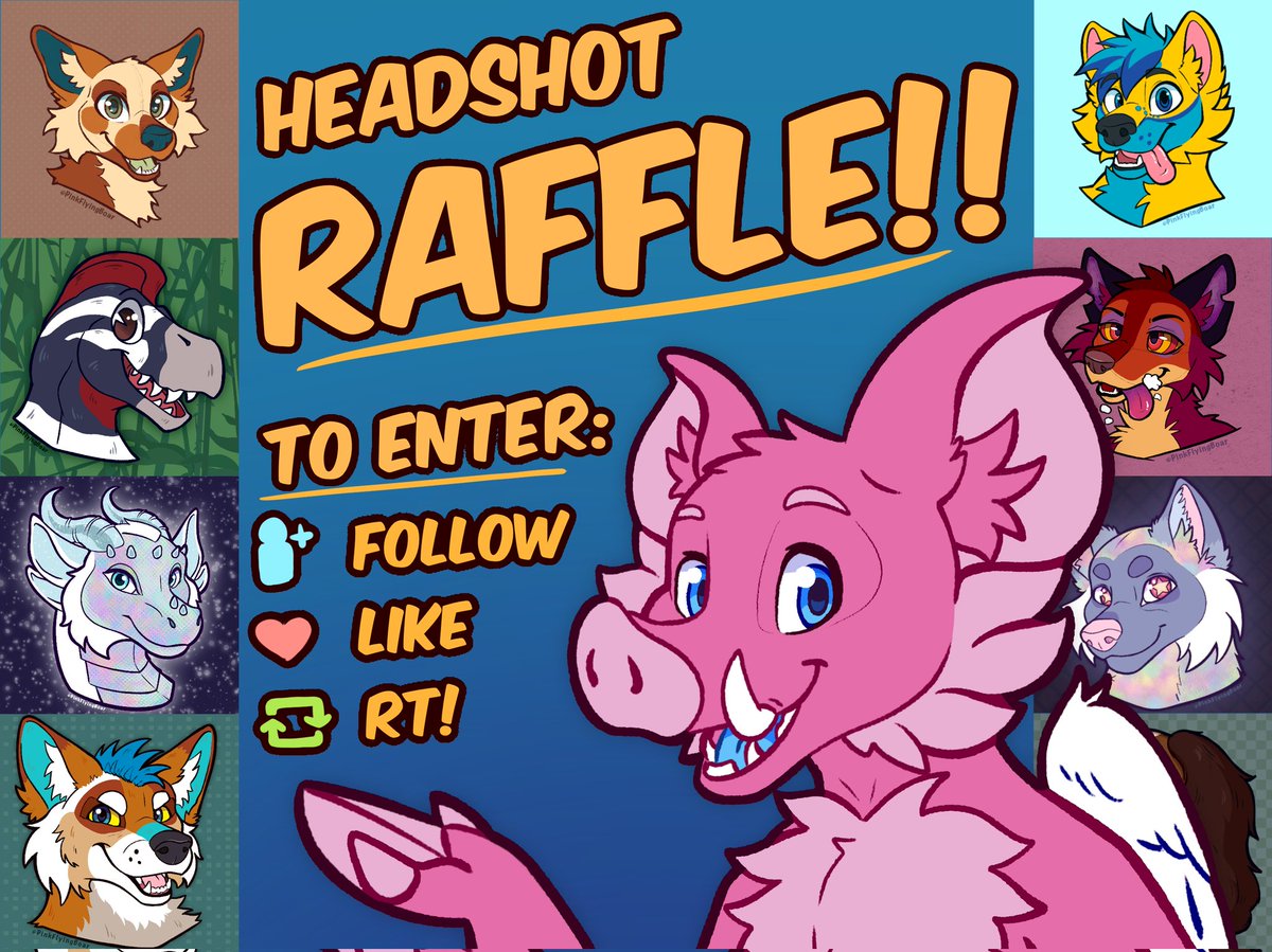 PinkFlyingBoar's tweet image. ✨️HEADSHOT RAFFLE✨️

Ends when I reach 1000 followers! I'll pick 2 winners if I reach 1100 by Sept 1st!

RULES: 
• Follow (new follows welcome!)
• Like
• Retweet
• (Optional) Post a SFW Ref!