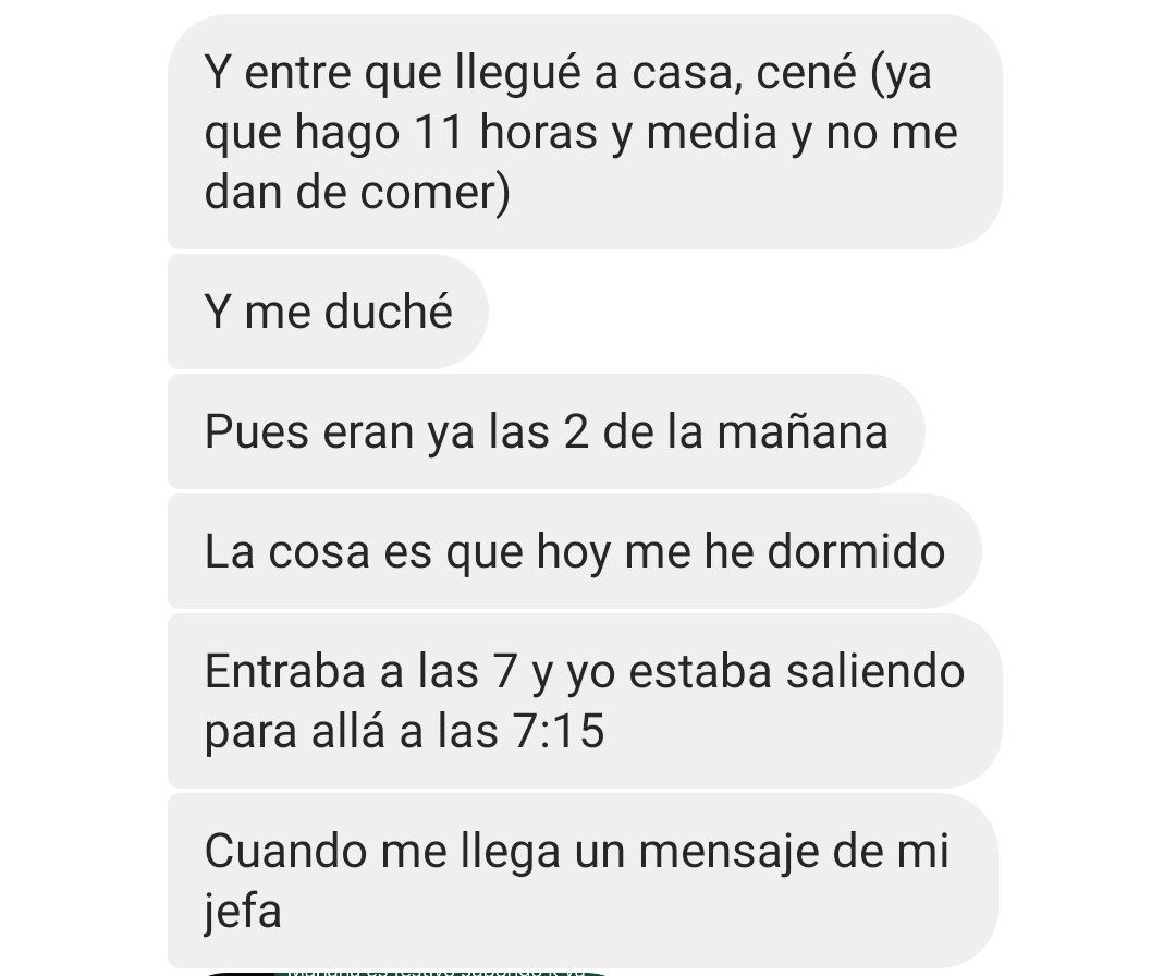 soycamarero's tweet photo. Igual si respetarán los márgenes de descanso e hicieran las cosas bien, no sé dormirían. https://t.co/62VWWdxh97