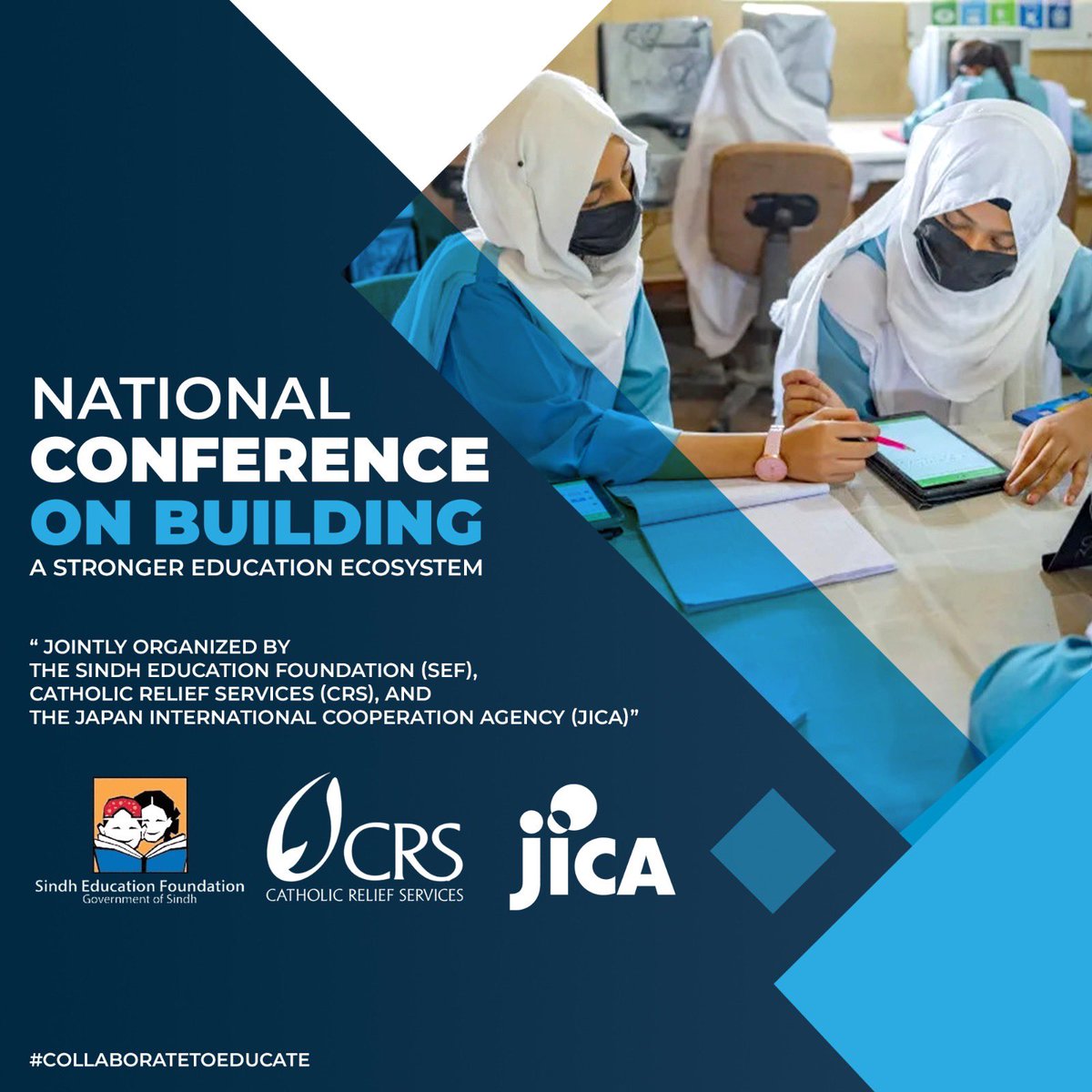 Ujala_abrar's tweet photo. 1st National Conference of Education Foundations
by Sindh Education Foundation
“Synergizing Efforts to Create Impact”
#CollaborateToEducate 
#ProgressiveSindh https://t.co/ir7G43SSRZ