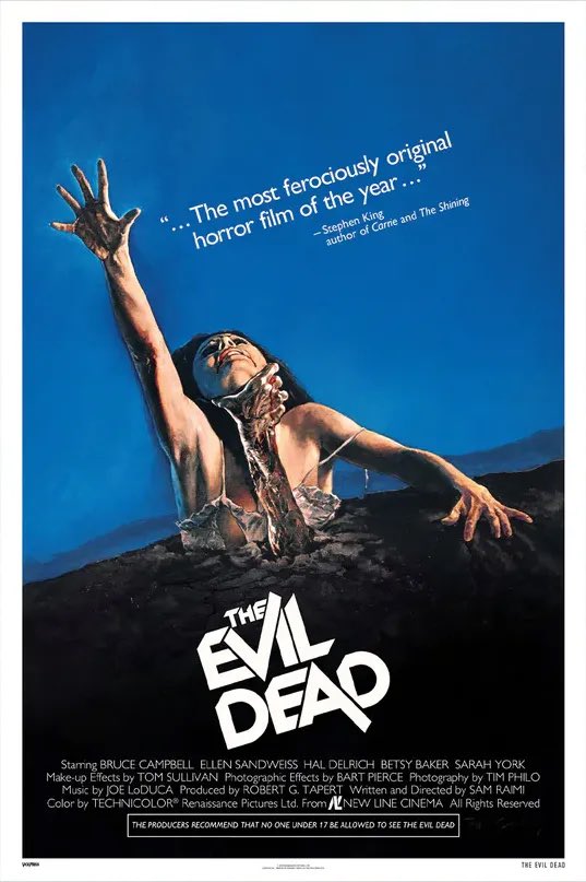 PosterPirate's tweet image. The Evil Dead Original Theatrical Poster by M. Skilsky, remastered by @Cakes_Comics. Available this afternoon via @VicePressNews.

posterpirate.co/movies/the-evi…

#theevildead #postersrop #movieposter