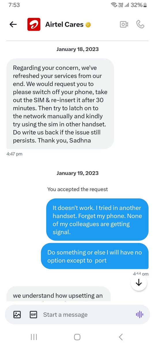 bhushik's tweet photo. @Airtel_Presence @airtelindia @bhartiairtelfdn @airtelnews  your service is still the same. No improvement. #Airtel #Networkissues #unresolved it's been more than a year. Airtel expansion is still the same. Time to port #BSNL_की_घर_वापसी https://t.co/oFmVy5z78K
