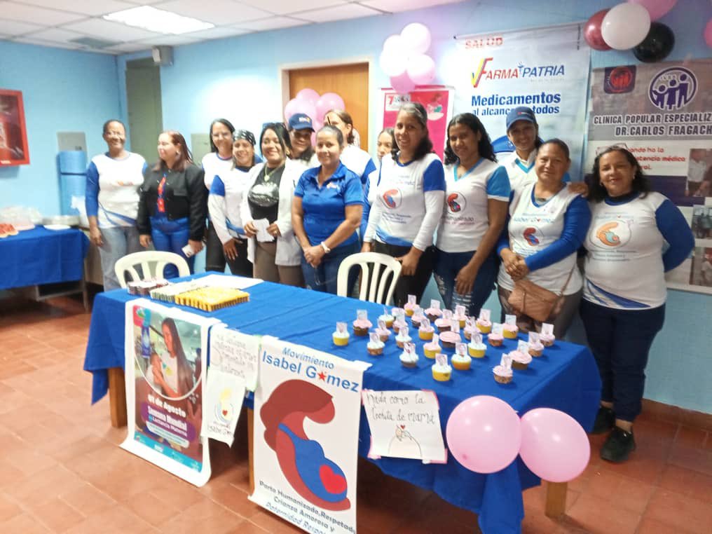 #8agosto | #Farmapatria Bolívar Renace contribuyó a la salud materna en la parroquia Unare, Edo Bolivar. Motivado a la semana mundial de la #LactanciaMaterna, se entregó ácido fólico, hierro y calcio a embarazadas en el centro de rehabilitación Dr. Carlos Fragachan.🤰🏻❤️‍🩹