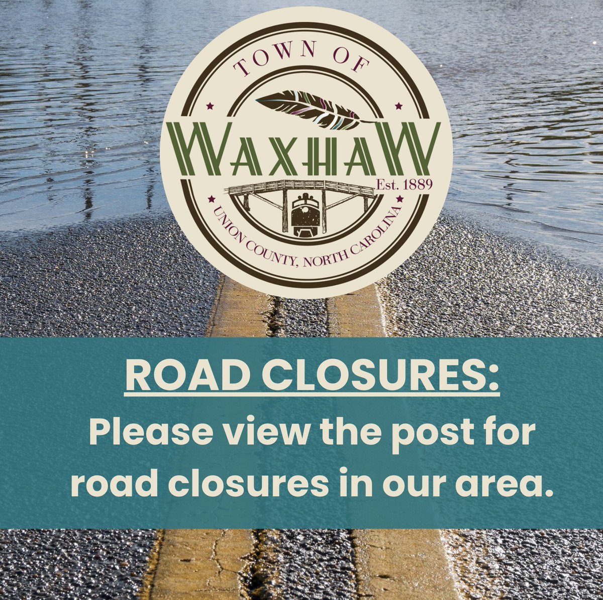 ⚠️STAY SAFE - ROAD CLOSURES IN OUR AREA:

Please be advised, several roads are closed in our area due to flooding or fallen trees. The most up to date list can be found on Union County's website here: hubs.li/Q02KzvRs0