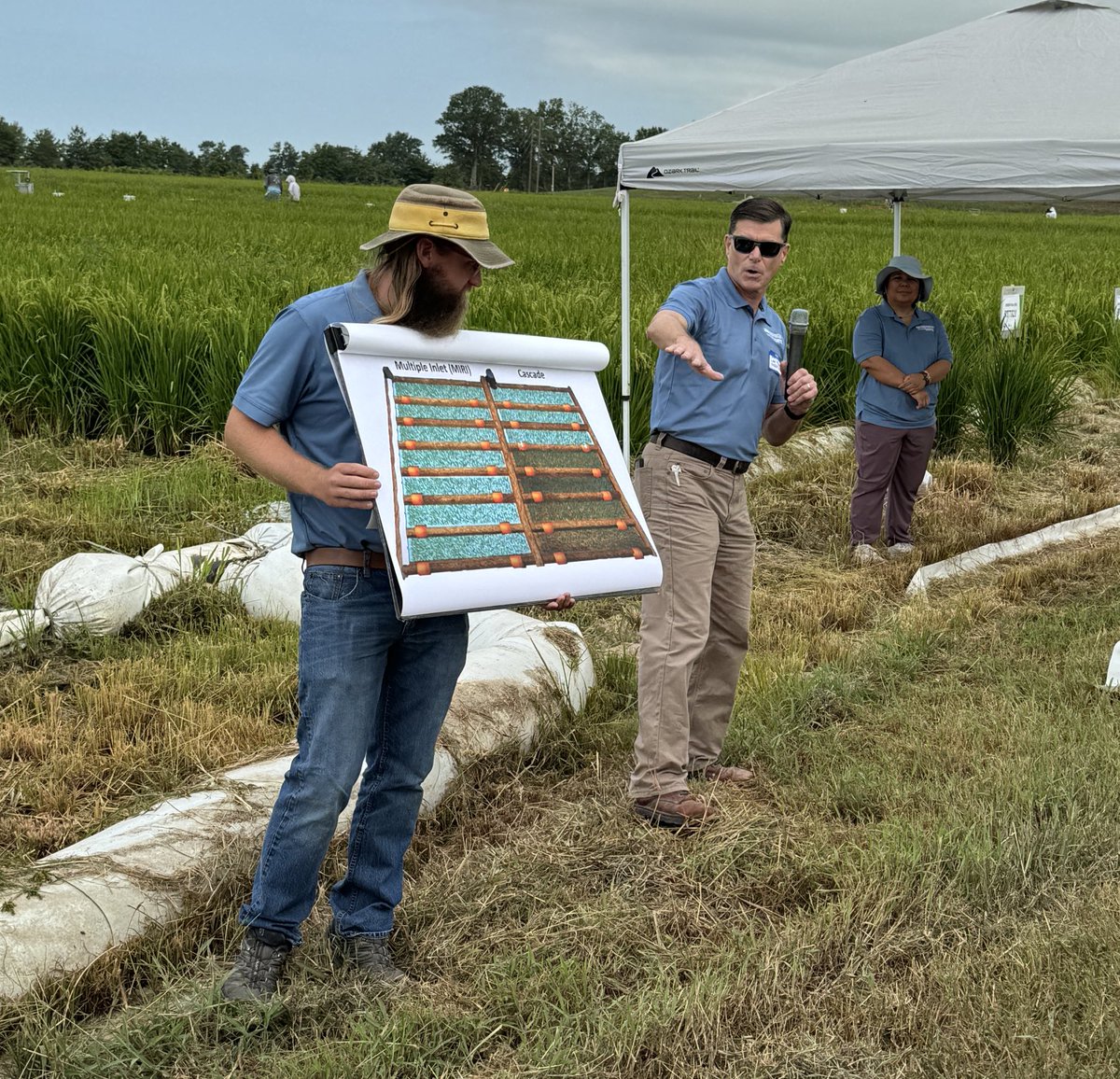 ⁦.<a href="/USDA_ARS/">Agricultural Research Service</a>⁩’s Joe Massey talks about research early cascade #irrigation shutoff in #rice.

<a href="/nearkrice/">NE Rice Research and Extension Center</a> field day
⁦<a href="/ArkAgResearch/">Arkansas Agricultural Experiment Station</a>⁩