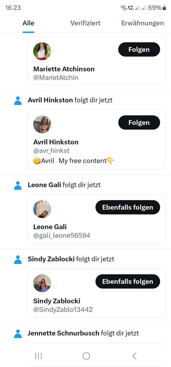 RoGruen's tweet photo. @elonmusk As long as i have to clean up my list of followers every day from such trolls i won't invest in twitter https://t.co/j57HOfEOYS