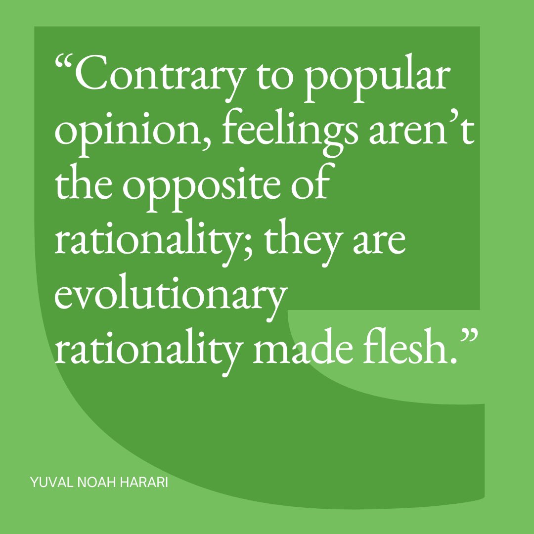 How do #feelings relate to #rationality?
Scientific research into the way our brains and bodies work, suggests that feelings are biochemical mechanisms that all mammals and birds use to make decisions – by quickly calculating probabilities of survival and reproduction.