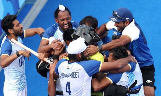 bobba555's tweet photo. Congratulations to the Indian men's hockey team on securing a second consecutive Olympic medal . Outstanding effort from our boys. #Paris2024Olympics @TheHockeyIndia https://t.co/LkvJn4esTh