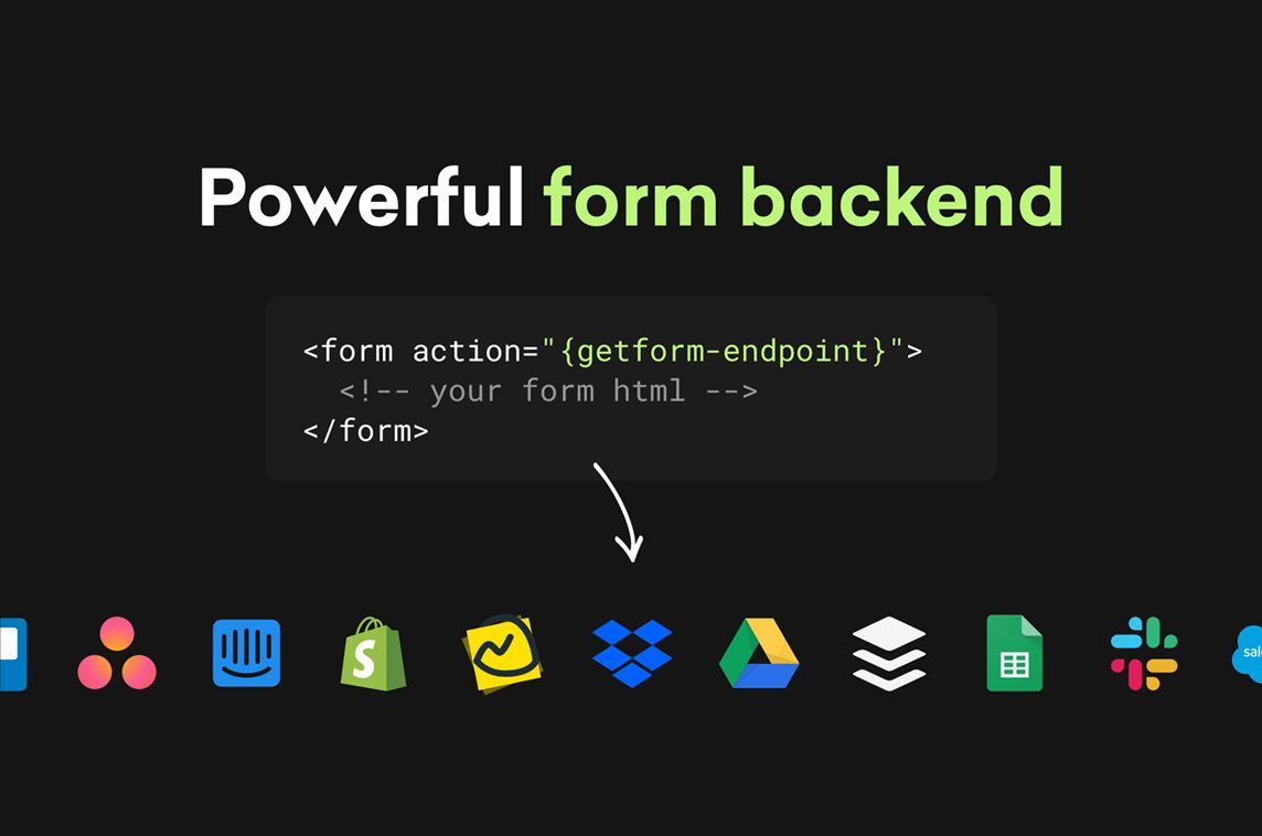MadeWithLaravel's tweet image. .@getformio is a simple form backend platform #madewithlaravel & #madewithvuejs that lets you generate a URL endpoint to collect form submissions easily 🔗 - madewithlaravel.com/getform