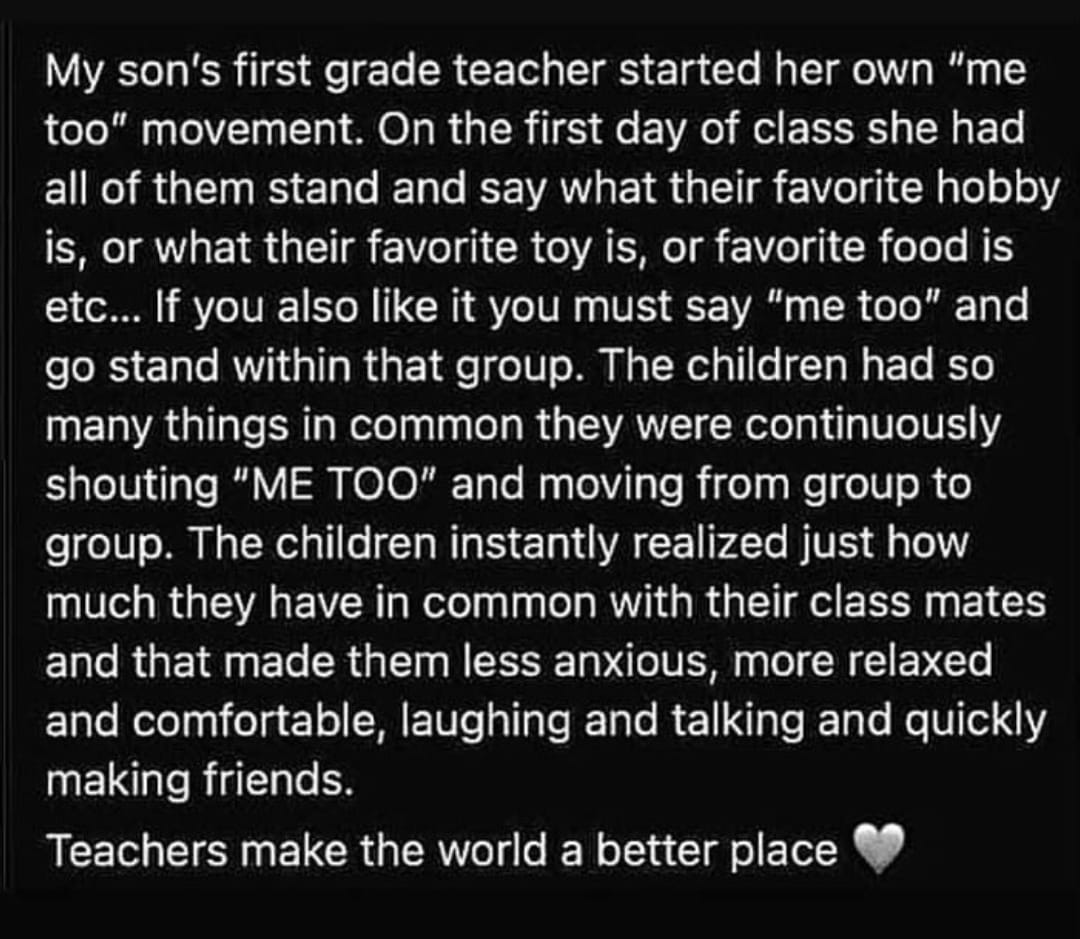 A friend posted this on FB.  I thought is was worth sharing.