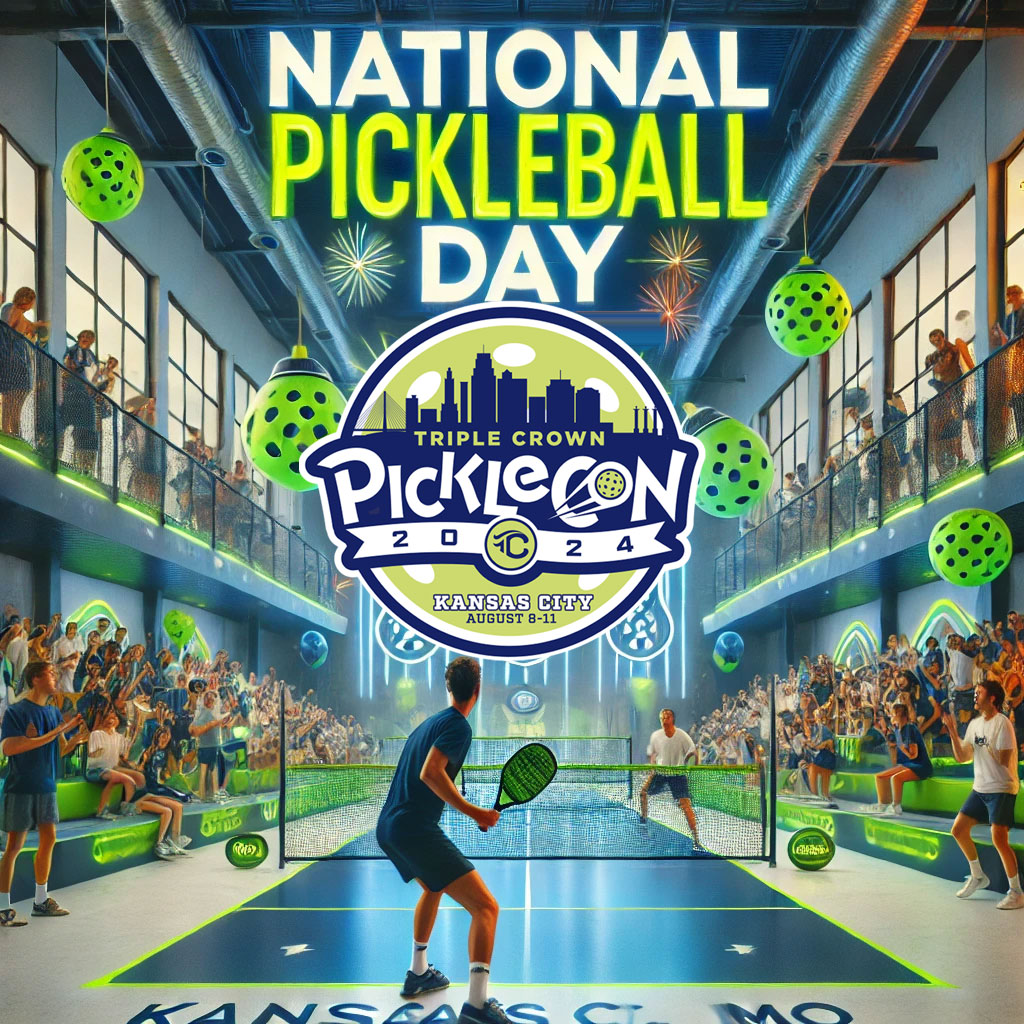 triplecrownspts's tweet photo. There is no better day to celebrate #NationalPickleballDay than Day 1 of Triple Crown Sports first ever Pickleball event! Looking forward to a great weekend at PickleCon 2024 in KC! #IPlayTCS #picklecon #kcmo https://t.co/aJ5SbgWJoW