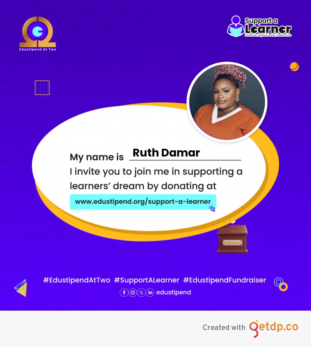 Hi guys! 

Let's celebrate #EdustipendAtTwo together by supporting a learner's dream with your donation to <a href="/edustipend/">edustipend</a>.

Your engagement on this post helps me win a free laptop, which will be a game-changer for creating digital courses. 

Like,comment,share to show your support🙏