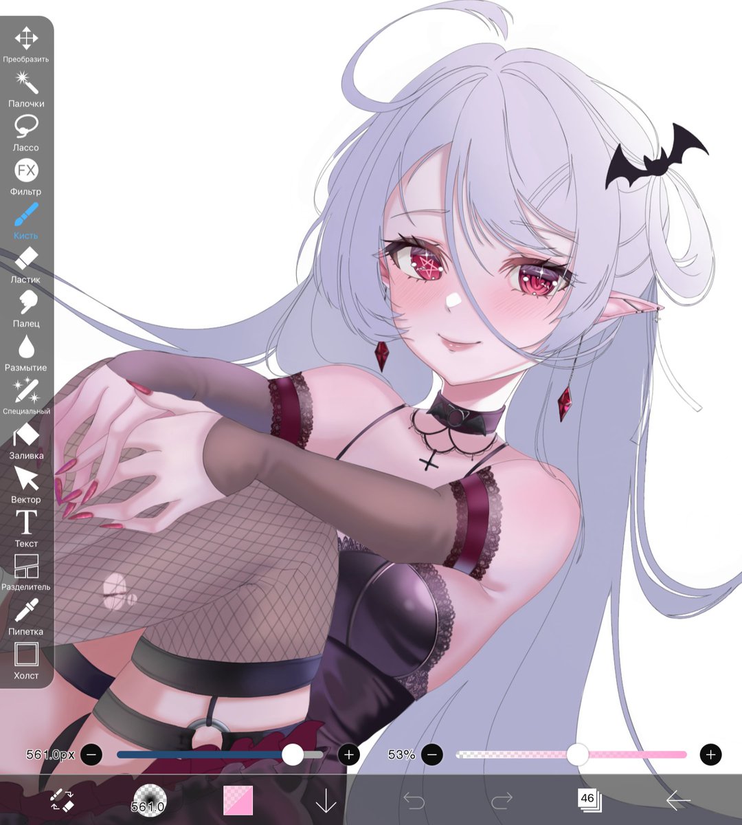 voda_lux36925's tweet photo. Wip Gift🩸🦇
I really liked this lady that I decided to draw her 🤭
#ikiraart
#gift #gesign #character #正直に言いますフォローしてほしいです #イラスト #artist #illustration #art #Vtubers https://t.co/jslPkd67SS