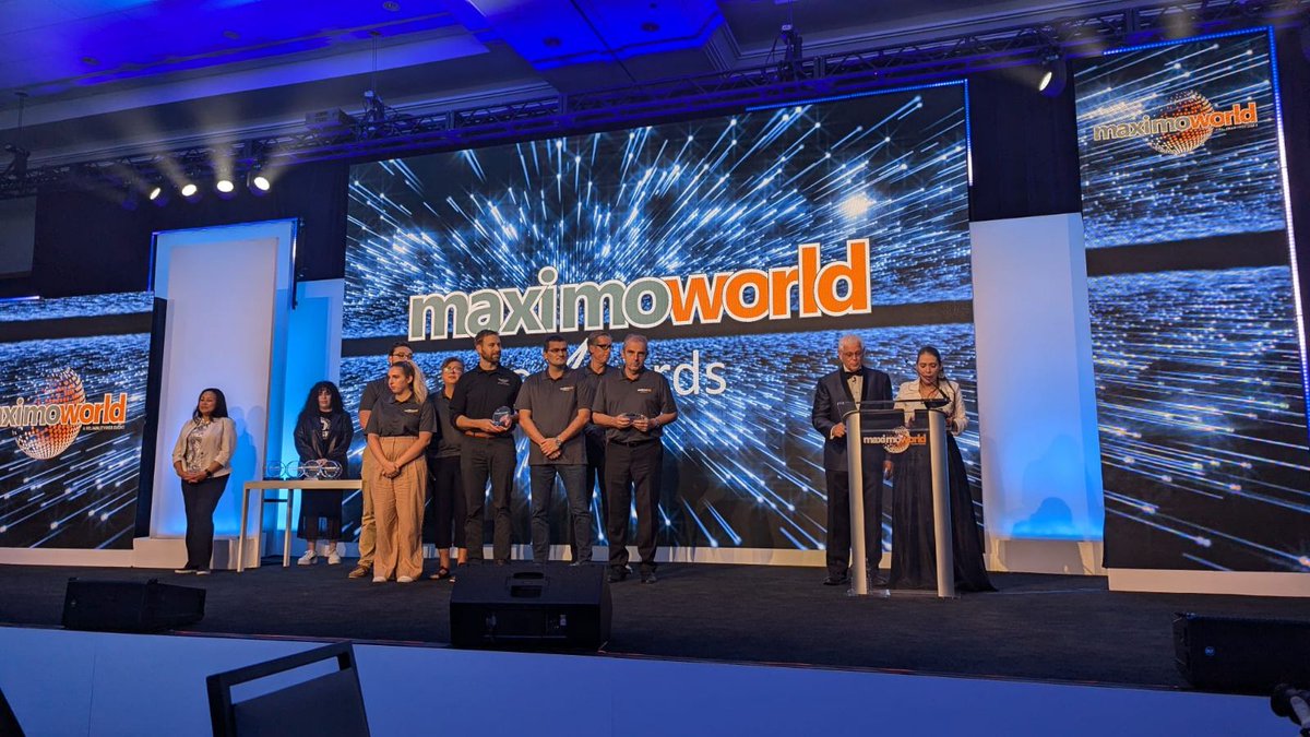 ProzoneIT's tweet photo. We're thrilled to share that our CTO, Đorđe Milić, delivered an outstanding presentation at the Maximo World conference and received an award alongside our North American partner, @P2Insight  Inc., for Best Maximo MRO Spare Part Management!
#maximoworld #IBM #ibmmaximo #prozoneit https://t.co/8QACQ17m67