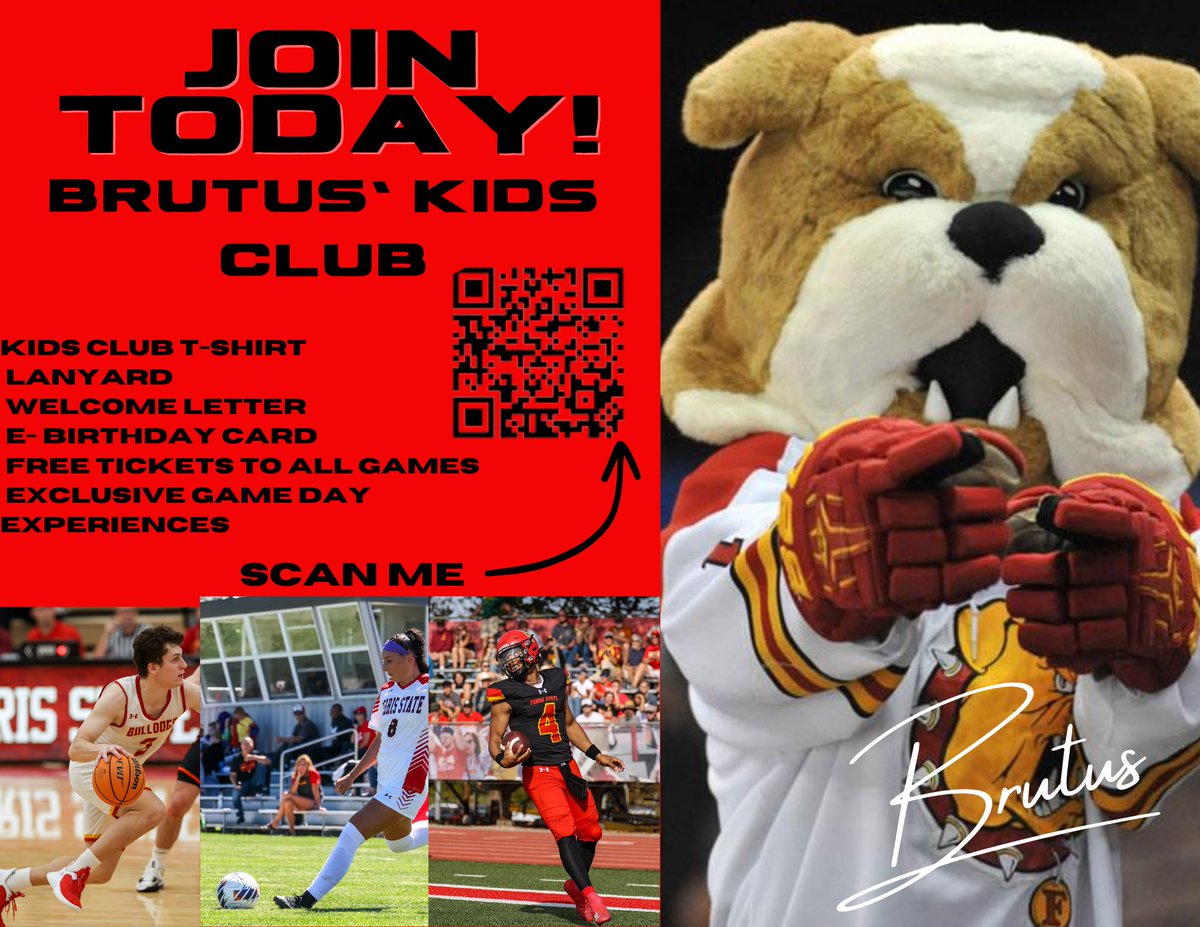FerrisStateBAA's tweet photo. Kids Club is back and better than ever! This year, we’ve simplified things with just one level of membership. 

Sign your kids up now for only $60, and it's just $30 for each additional child! Don’t miss out on the fun – register today!
https://t.co/JDOdjzCyD3 https://t.co/G7OnZnNmAF