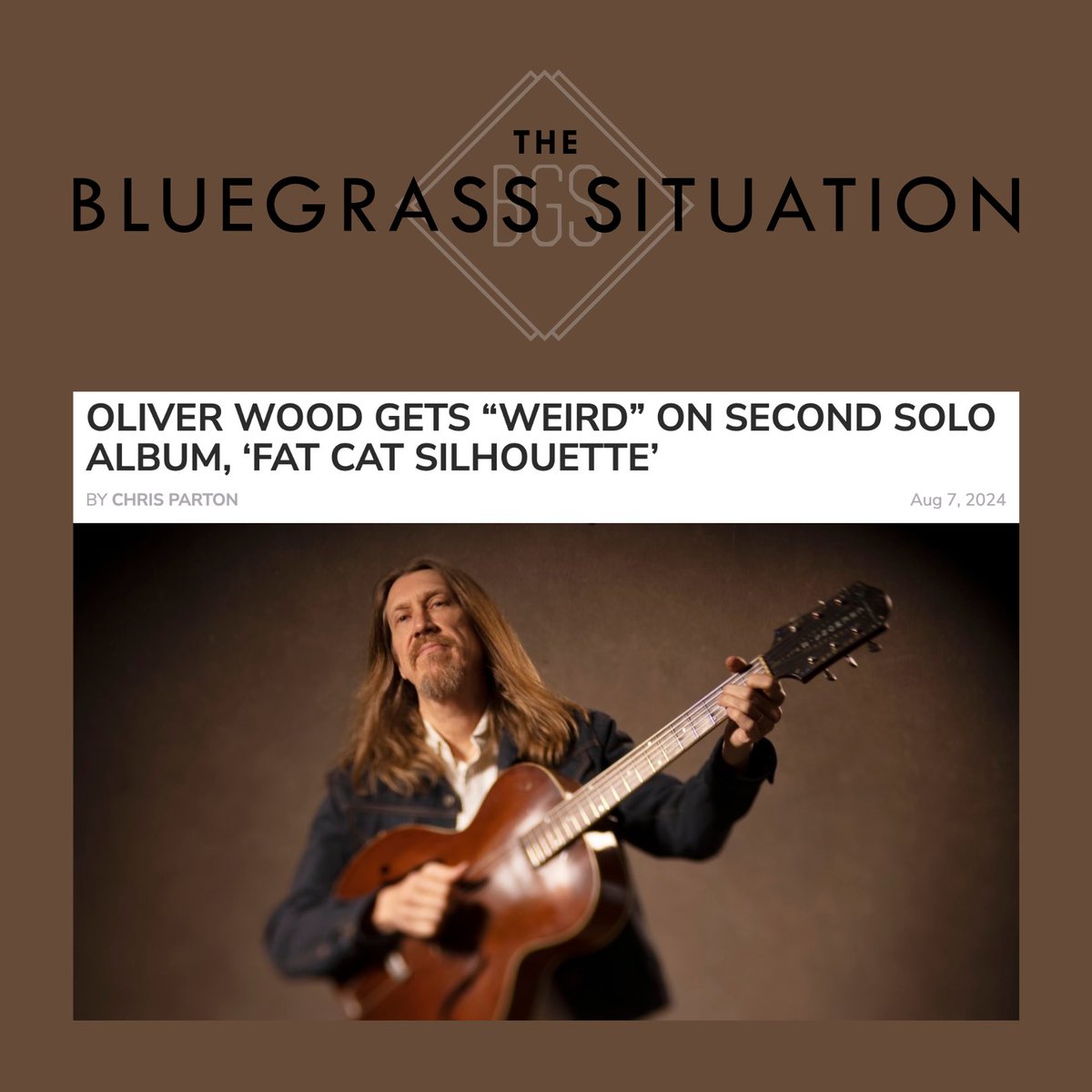 Oliver spoke to The Bluegrass Situation about his creative process, collaborators, and the original inspiration behind his sophomore album “Fat Cat Silhouette.” Check out the full article now at the link in bio.

#FatCatSilhoutte #TheBluegrassSituation #OliverWood