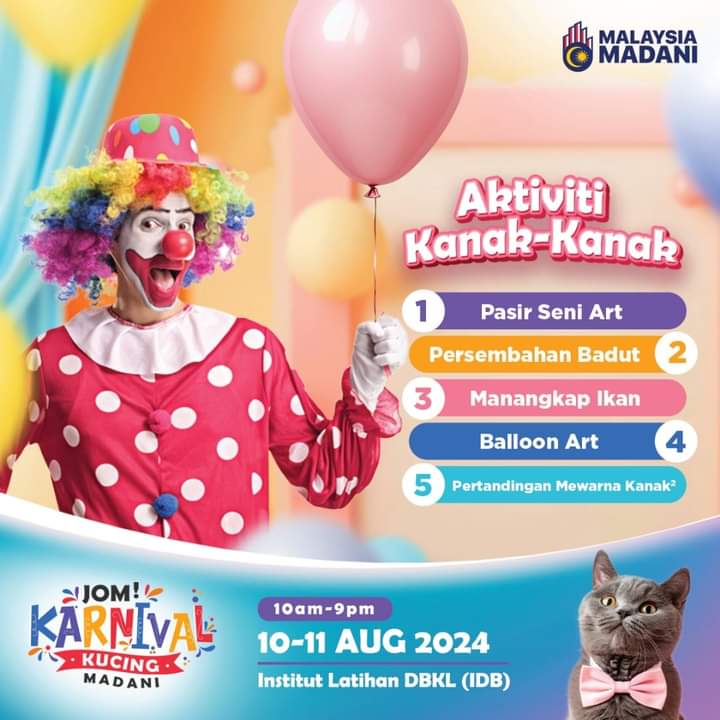 rakankucing's tweet photo. Ramai dah tanya tentang pertandingan mewarna untuk kanak-kanak kan? 🎨🖌️🖍️

📅 10 Ogos 2024
🗓️ Sabtu
⏰ 1.15 petang - 2.45 petang
📍 Dewan Perdana Mestika. IDB. KL

Daftar semasa datang. Tiada borang online. 

👦🏻👧🏻🧒🏻Peserta: Umur bawah 12 tahun. https://t.co/3QuyheTyre