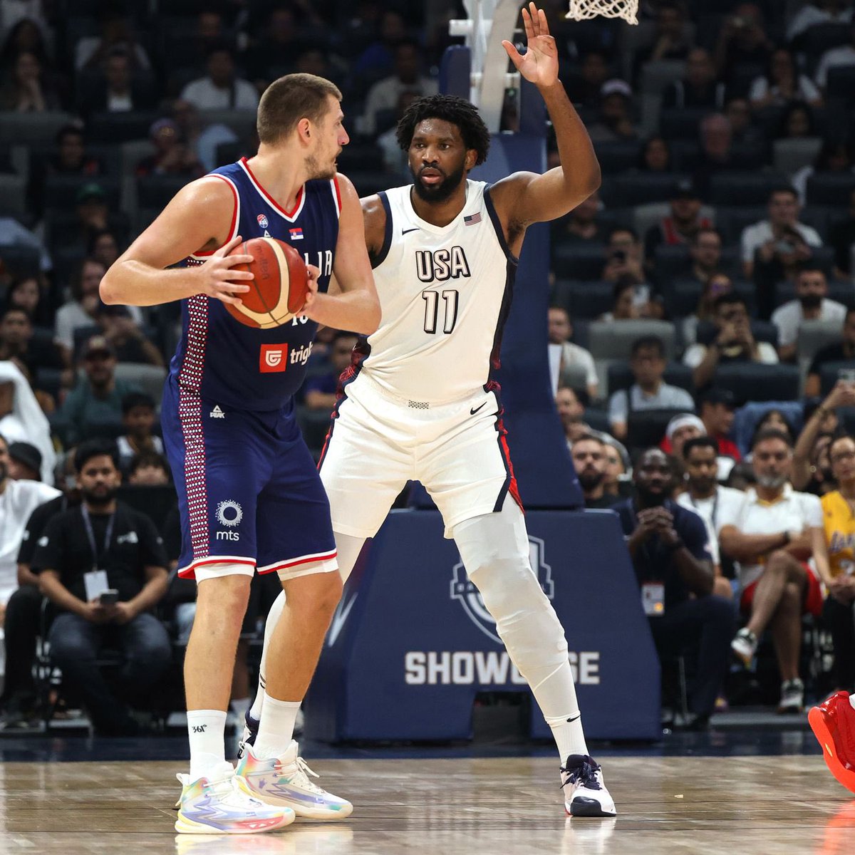 TheNBACentel's tweet image. BREAKING: Joel Embiid (scared of Jokic) OUT vs Serbia, per @SharmsCharania